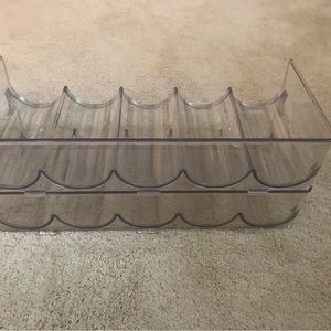 Stackable wine rack/water bottle organizer